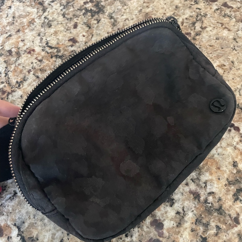 Black Camouflage Everywhere Belt Bag